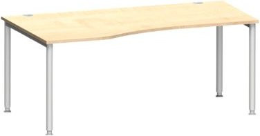 Schäfer Shop Genius Freiformschreibtisch MODENA FLEX in Ahorn mit Ansatz links, Breite: 180 cm - Bild 1