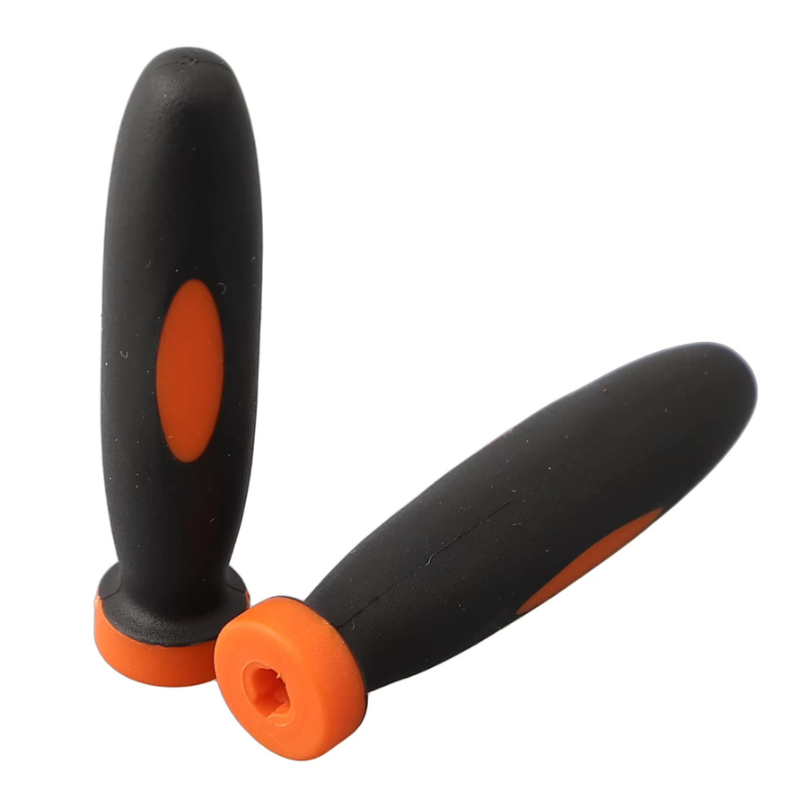 10 Stück Gummifeilen-Griffe von VIBRATITE in Schwarz mit 3 mm Lochdurchmesser und 2,36 Zoll Durchmesser - Bild 5