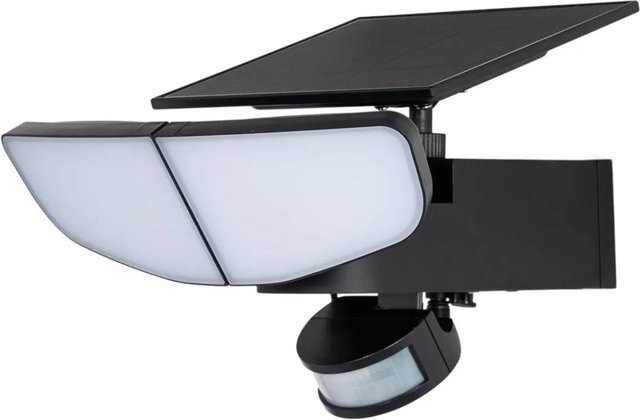 Lindby LED Solarleuchte Naelin Wandleuchte in Schwarz mit Bewegungsmelder und Dimmfunktion für Außenbereich und Garten - Bild 1