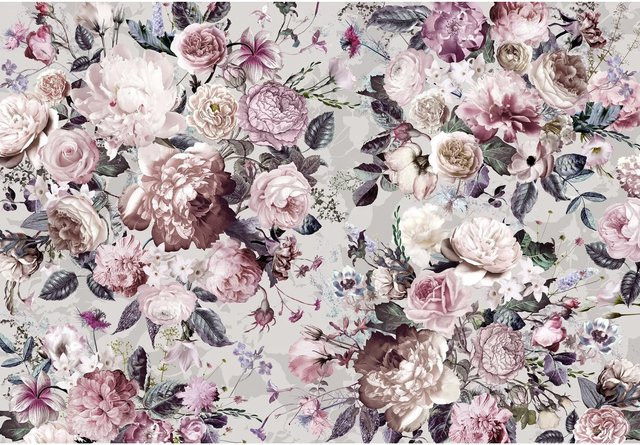 Komar Vliesfototapete Lovely Blossoms multicolour B: 350 cm, H: 250 cm - Bild 1