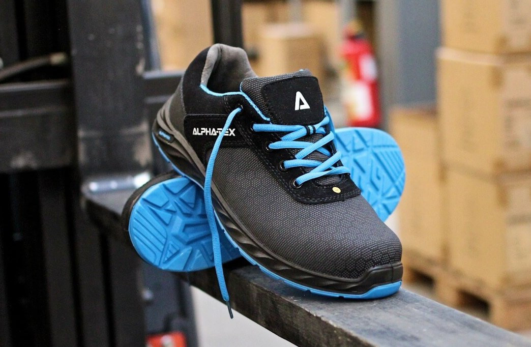 Alpha-Tex Sicherheitsschuhe S3 ESD MAILAND in Schwarz und Blau aus Textil nach EN ISO 20345 - Bild 1