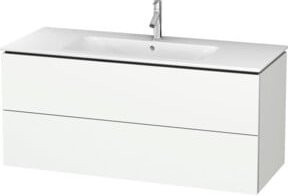 Duravit L-Cube Waschtischunterschrank wandhängend in Weiß matt mit 2 Schubladen B: 122 cm, T: 48,1 cm, H: 55 cm - Bild 1