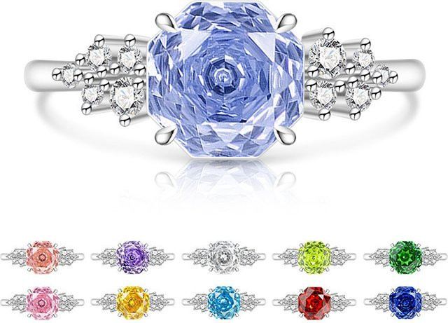 yiwanwan Ring 925 Silber, Diamant, Unisex - Bild 1