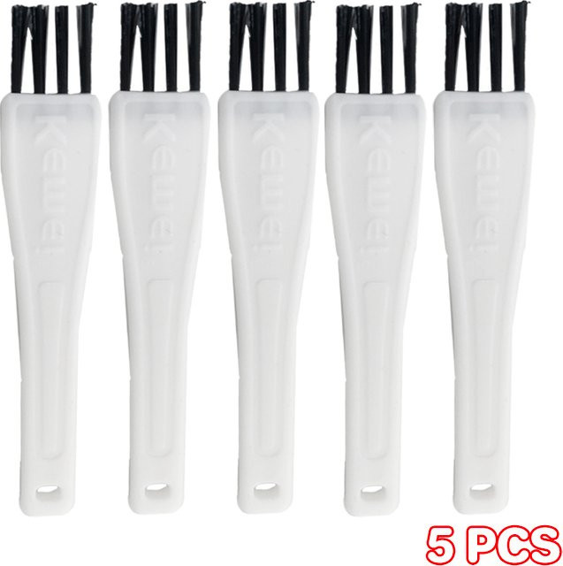 Kemei Rasierer-Bürste, 5 Stück, Nylon-Borsten, Schwarz und Weiß - Bild 1