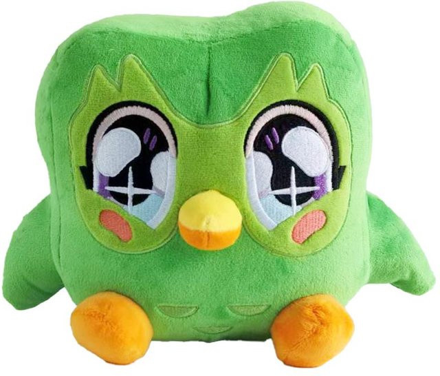 Yiran toy Duolingo Grüne Eule, Plüschtier, 20cm, ab 3 Jahre - Bild 1