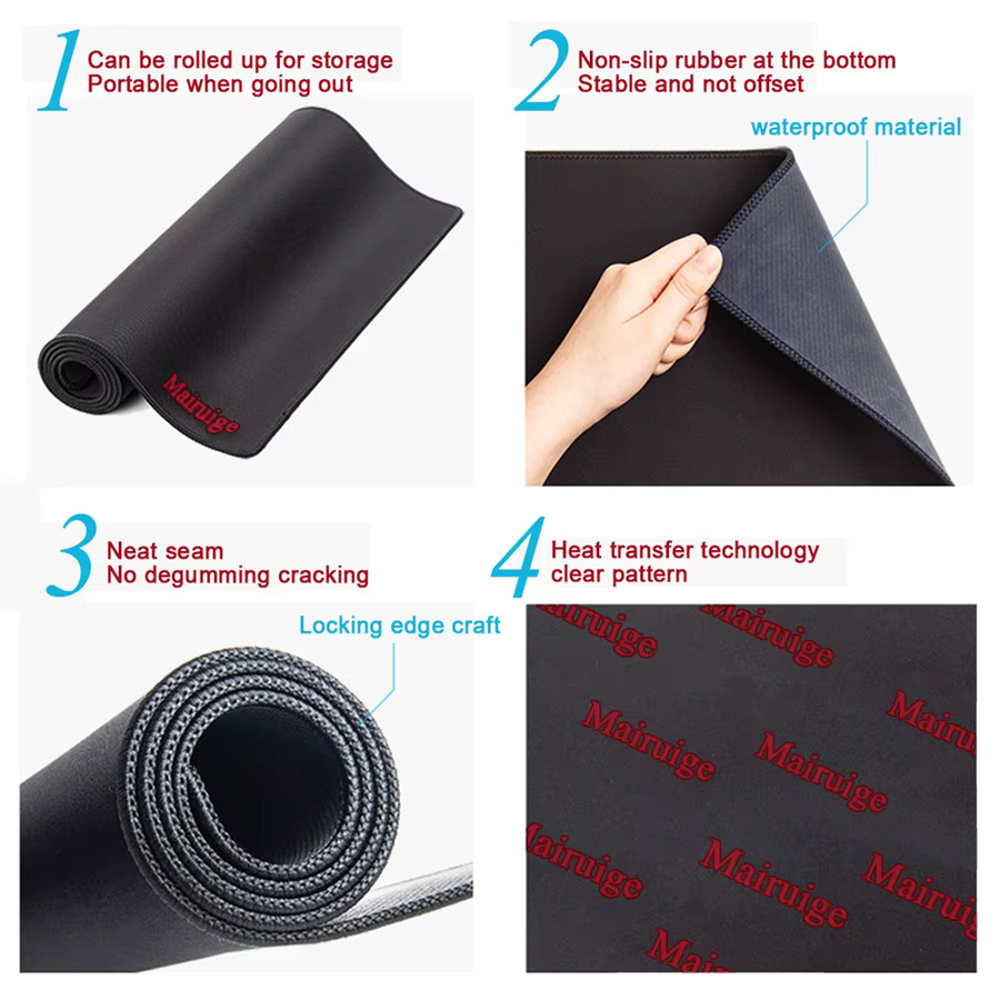 Big Art Mousepad XXL in Weiß und Schwarz als Schreibtischunterlage und Deskmat - Bild 2