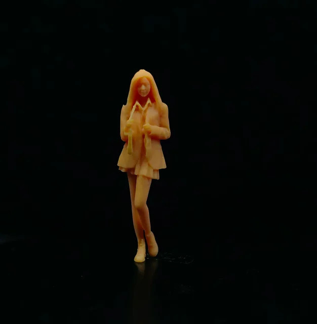 EHCMODEL Mädchen, Miniatur Diorama, Harz, ungefärbt - Bild 1