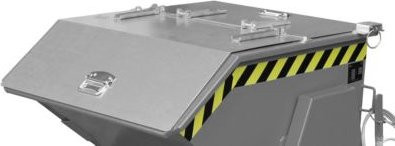 Bauer Deckel für Kippbehälter Typ BK 50, verzinkt, silber - Bild 1