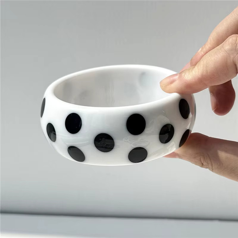 HuanZhi Manschettenarmband, Keramik, Schwarz, Damen - Bild 4
