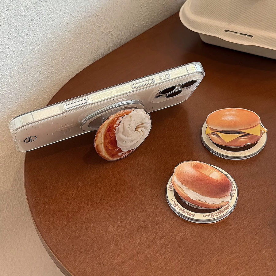 Magnetischer Koreanischer Cartoon Toast Telefonhalter für MagSafe und Griptok in Multicolour - Bild 3