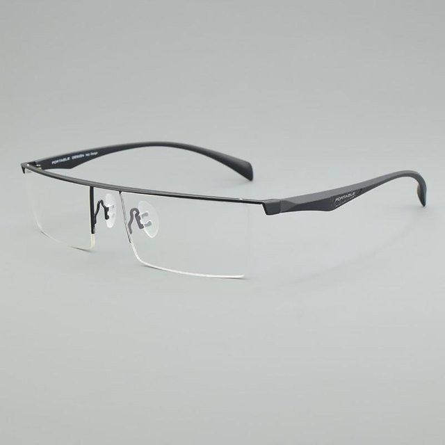 TAG Hezekiah Korrektionsbrille, Halbrand, Titan, rectangular, white, Unisex - Bild 1