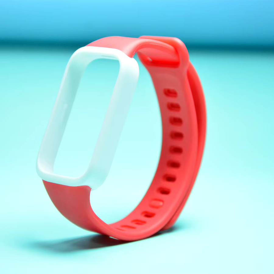 Xiaomi Uhrenarmband, Silikon, Schwarz Weiß, Unisex - Bild 3