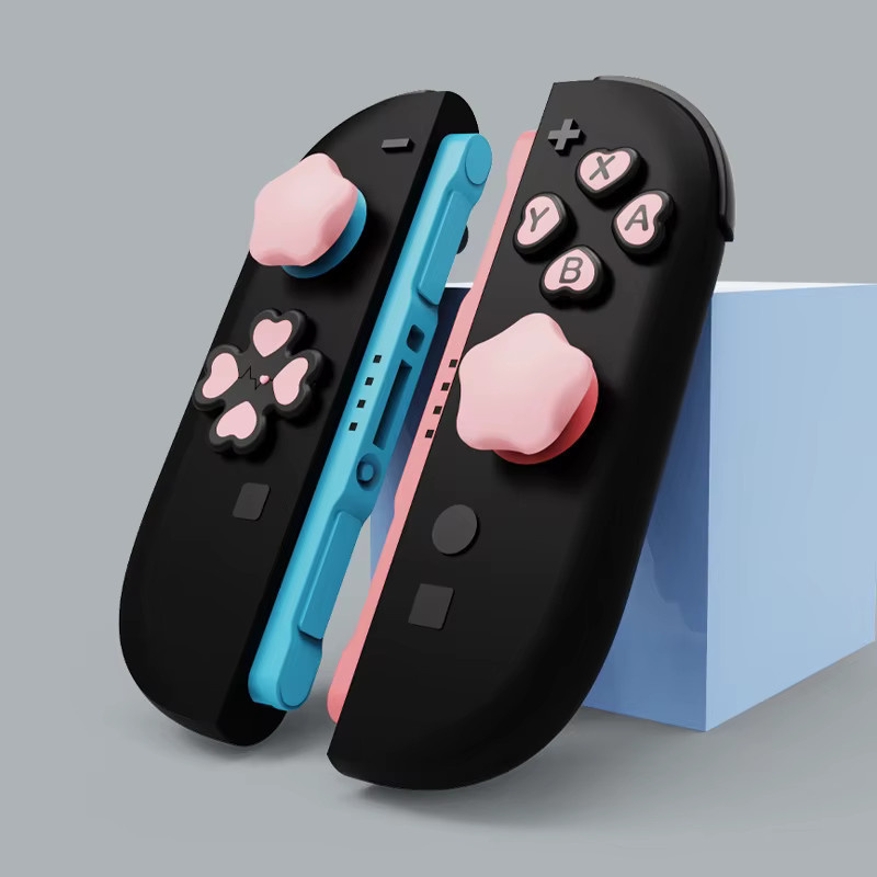 Silikon D-Pad-Knopfkappen-Set für Nintendo Switch 2 und Joy-Con inklusive ABXY-Tasten-Aufklebern - Bild 5