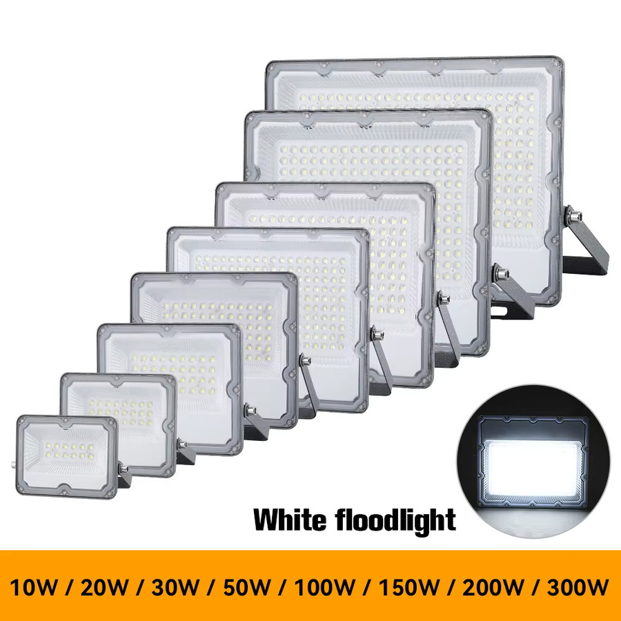 Burhui LED-Flutlicht für den Außenbereich IP66 wasserdicht mit integrierter LED für Haus, Garten und Straße - Bild 2