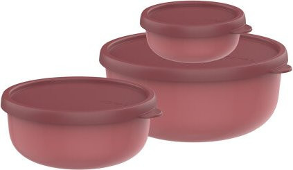 Mepal Lumina 3-teiliges Vorratsset, luftdicht und auslaufsicher, Farbe Vivid Mauve, Inhalt: 250 ml, 750 ml und 1500 ml - Bild 1