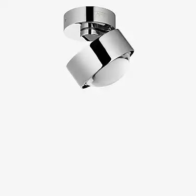 Top Light Puk Move Deckenleuchte in Silber mit modernem Zylinder-Design - Bild 1