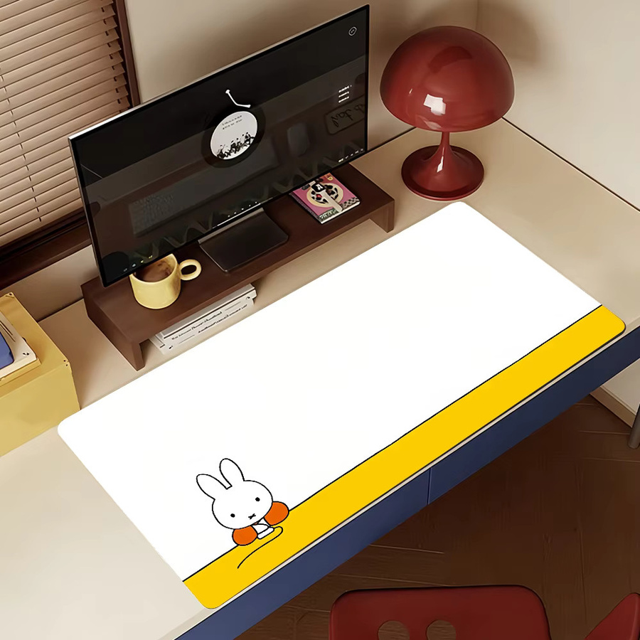 Miffy Mauspad aus Gummi rutschfest für Computer und Laptop als Schreibtischunterlage für Gamer und zur Dekoration - Bild 4