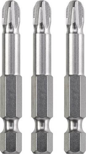 Kwb Kreuzschlitz-Bit PH 1 aus Stahl, 3 Stück, Silber - Bild 1