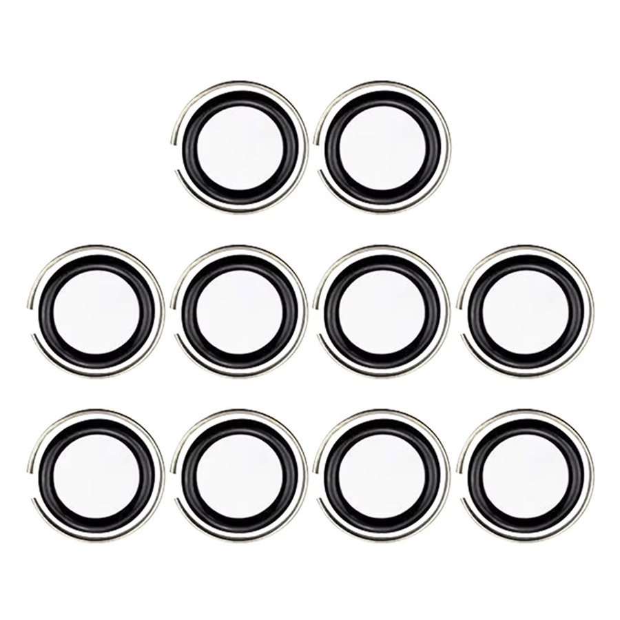 DAZZLEEX 10 Stück Halteklammern mit O-Ringen für 1/2 Zoll Schlagschrauber in Silber - Bild 2