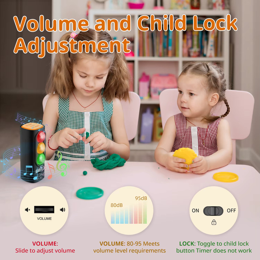 Verkehrsampel-Visualtimer für Kinder, 199-Minuten-Countdown-Timer, Bunt / Mehrfarbig, Blau - Bild 3