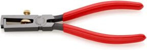 Knipex Abisolierzange 11 01 160 mit Öffnungsfeder, universal, schwarz atramentiert mit Kunststoffüberzug - Bild 1