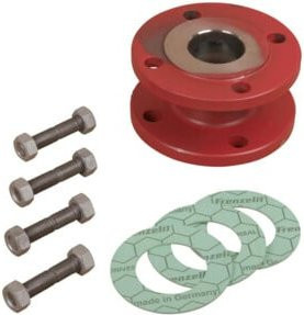 Grundfos Ausgleichsstück A 40-70, DN 40, 70mm, PN 6 aus Stahl in Rot - Bild 1