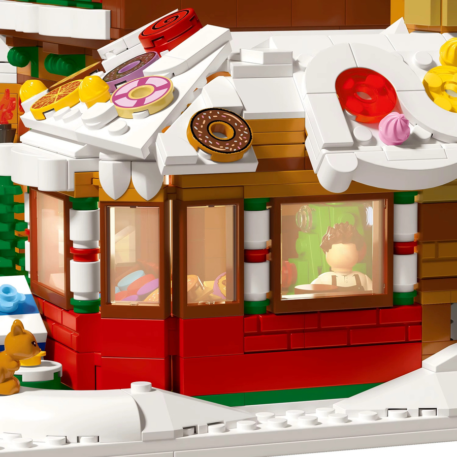 JAKI DIY Weihnachtshaus Modellbausteine Set in Mehrfarbig für Kinder als Weihnachtsdekoration - Bild 4