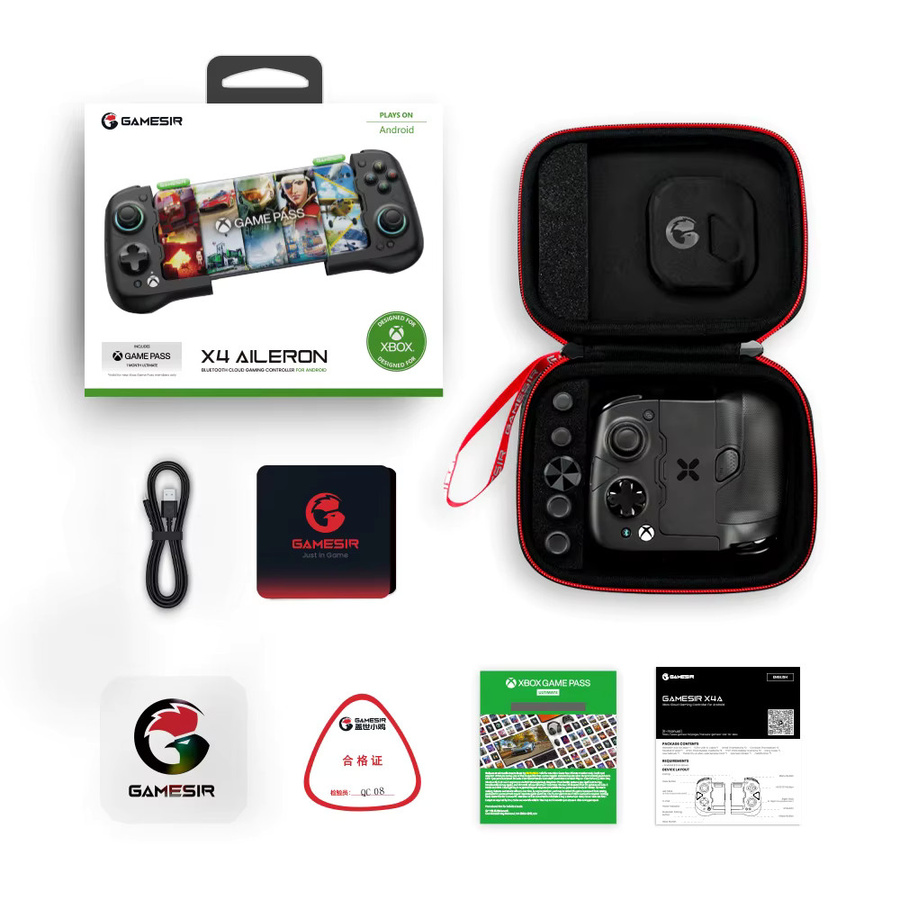GameSir X4 Aileron Xbox-Spielcontroller mit Hall-Effekt-Gaming-Gamepad in Schwarz für Xbox Game Pass, STADIA, XCloud und GeForce Now Cloud Gaming - Bild 3