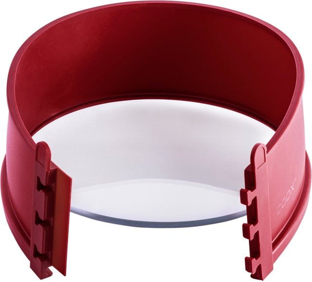 COOX Springform mit Glasboden und Silikonring in Dunkelrot, Durchmesser: 18 cm - Bild 1