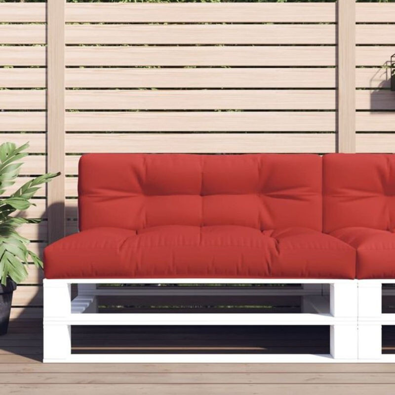 Vidaxl Palettenkissen aus Stoff in Rot, rechteckig, B/T/H: 120 x 40 x 12 cm - Bild 1