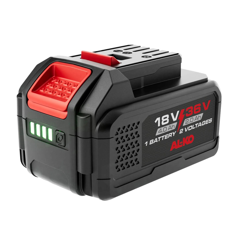 Al-Ko Akku B75.6 Li 18 V/36 V in Anthrazit mit 4 Ah/2 Ah und 72 Wh - Bild 2
