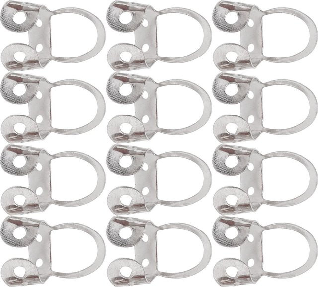 12 Stück Verstellbare Fingerplektren aus Edelstahl in Silber für Banjo, Ukulele und Gitarre - Bild 1