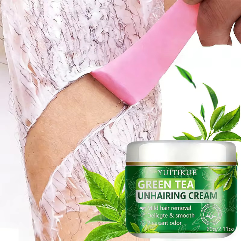 YUITIKUE Haarentfernungscreme Grüntee, 60g, Herren - Bild 2