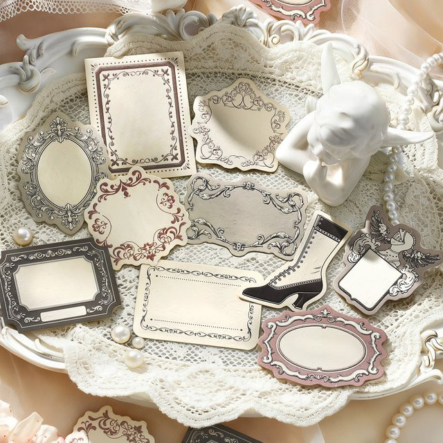 JIANQI Retro-Materialpapier Set für Scrapbooking und Journaling, 30 Stück ästhetische Vintage Schreibwaren in Multicolour - Bild 1