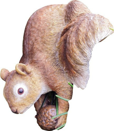 GRANIMEX Teichfigur Ricko Eichhörnchen aus Polystone in Braun - Bild 1