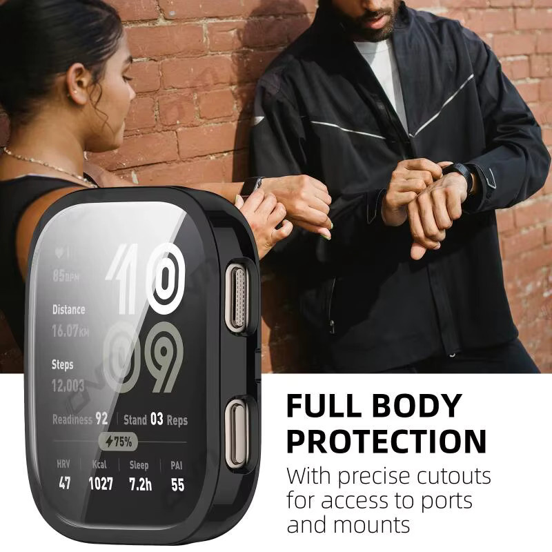 Huami Schutzhülle für Amazfit Bip 6, Schwarz, Transparent, Unisex - Bild 5