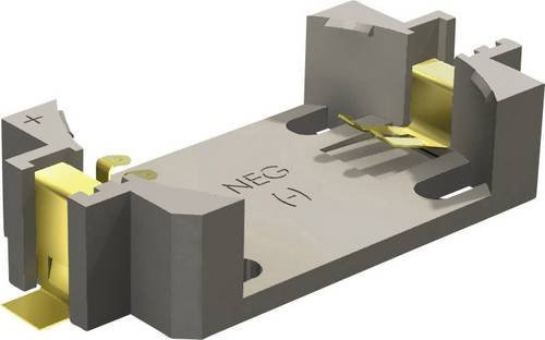 Keystone Electronics 1052 Knopfzellenhalter 1x CR2450 Horizontal, Oberflächenmontage SMD, Grau, L x B x H: 36,41 x 16 x 7,47 mm - Bild 1