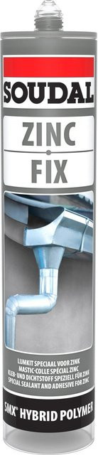 Soudal Zinc Fix Polyurethan-Dichtstoff in Grau, 290 ml - Bild 1