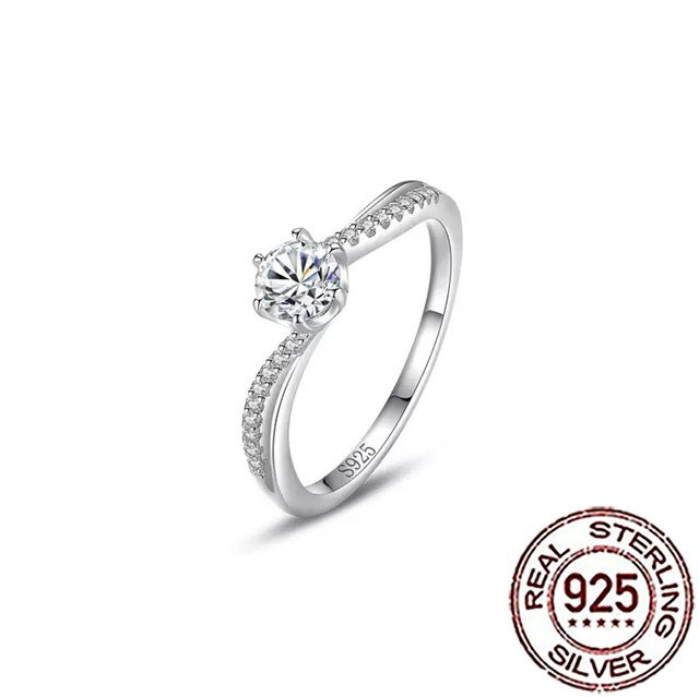 CWWZircons Ringe, 925 Silber, Zirkonia, Damen - Bild 1