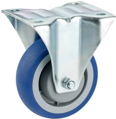 Dörner + Helmer Bockrolle blau mit 80 mm Rad-Durchmesser und 100 kg Tragfähigkeit - Bild 1