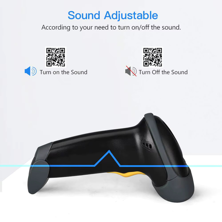 Eyoyo EY-H2 Handheld-2D-Barcodescanner in Schwarz, kabelgebundener USB-Scanner für QR-Codes, PDF-417 und Data Matrix, ideal für mobile POS-Zahlungen und Supermärkte - Bild 4