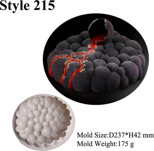 Meibum Silikon Backformen Set für Mousse und Gebäck in Weiß - Bild 1