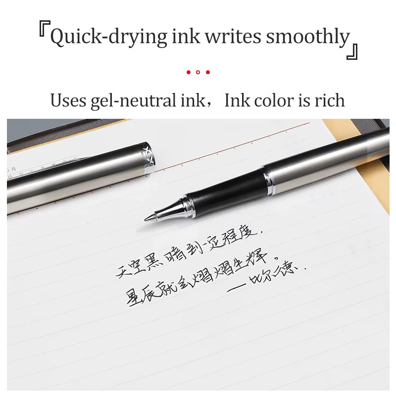 Pentel Gelstift K600 mit schwarzer Tinte und 0,7 mm Spitze in Metallfassung - Bild 3