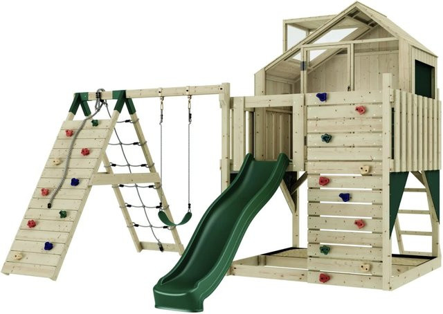 Polar Play Kinderschaukel, Holz, Grün - Bild 1