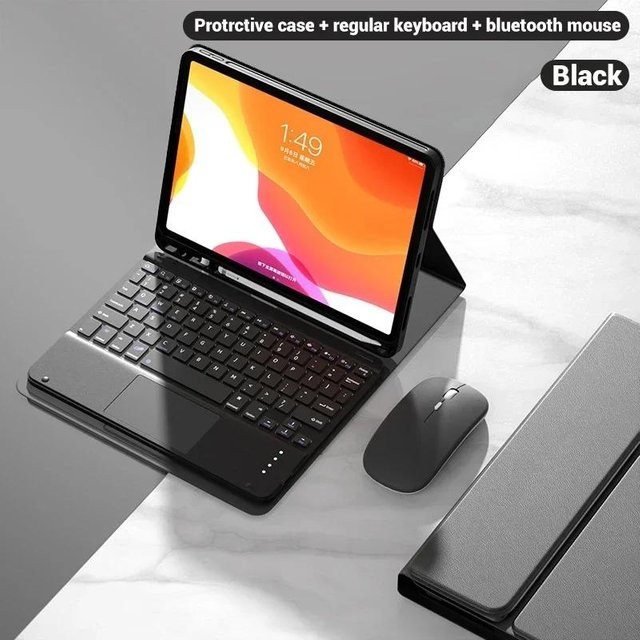 Samsung Bluetooth Tastaturhülle für Galaxy Tab A11 8,7 Zoll SM-X130 SM-X133 SM-X135 in Schwarz - Bild 1