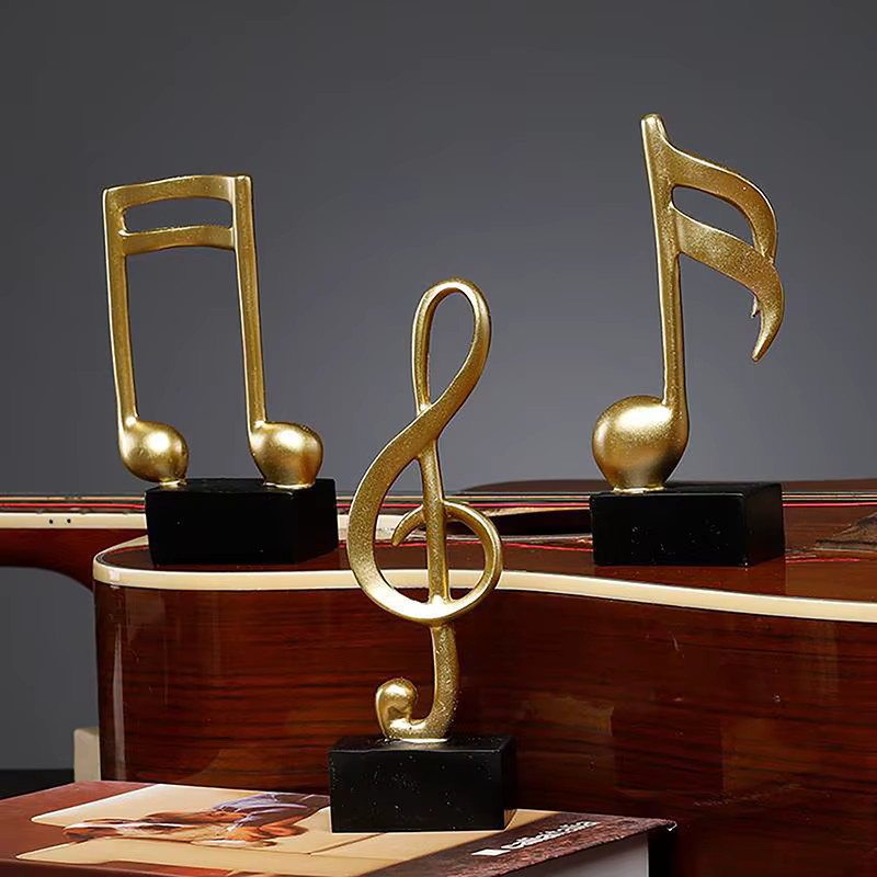 JETTING Dekorative Musiknoten Ornamente aus Harz für Wohnzimmer und Schrank - Bild 2