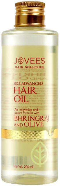Jovees Herbal Bringraj Oliven Bio Advanced Haaröl, 200 ml, Trockenes und strapaziertes Haar - Bild 1