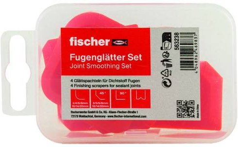 fischer Fugenglätter-Set Fugis, 4-teiliges Set mit 45° Winkeln - Bild 1