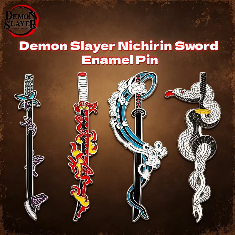 Bandai Demon Slayer Hashira Nichirin Schwert Emaille-Pins, Unisex - Bild 2