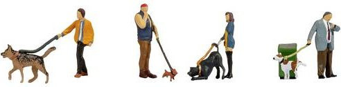NOCH N Menschen mit Hunden Bemalt, Bunt / Mehrfarbig, Set / Bundle - Bild 1
